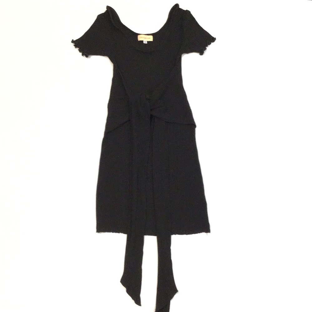 Otis & Maclain Black Ribbed Dress